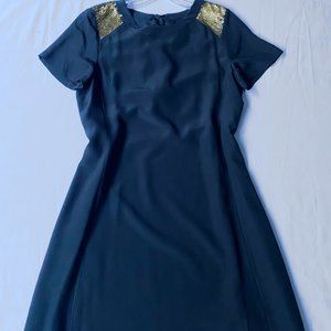 Black & Gold Party Dress - Madewell - 4